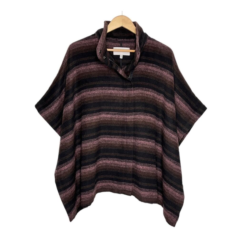 Cupcakes and Cashmere Stevie Blanket Jacket Cape Brown
